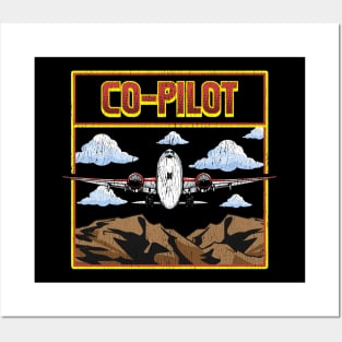 Cute Airplane Co-Pilot Awesome Copilot Friend Posters and Art